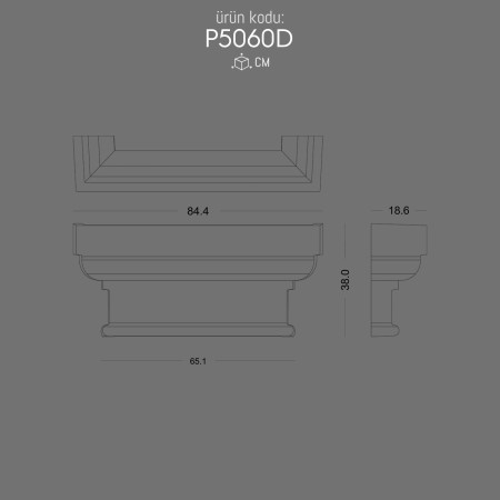 P5060D Pilaster Column Capital Polyurethane Decorative Solution