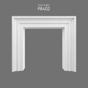 P8402 Polyurethane Fireplace Frame Elegant Design