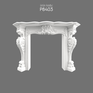 P8403 Polyurethane Decorative Fireplace Model and Prices
