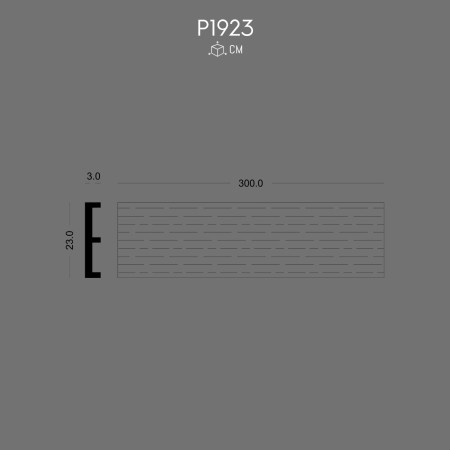 P1923 Wood Panel Decorative Beams Natural and Aesthetic Design