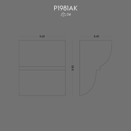 P1981AK Decorative Polyurethane Wooden Beam Bracket