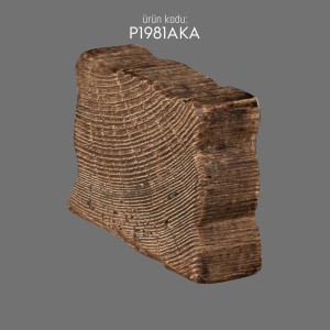 P1981AKA Polyurethane Wooden Beam Cap Natural Textured Design