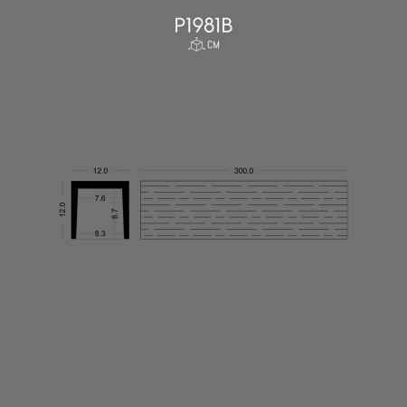 P1981B Decorative Polyurethane Wooden Beam for Ceiling Design