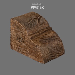 P1981BK Polyurethane Wooden Beam Bracket Antique Imitation