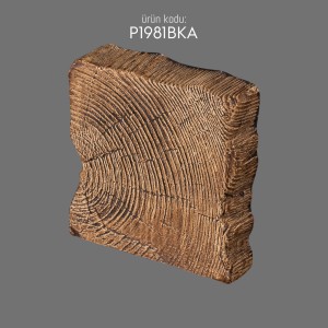 Polyurethane Wooden Beam Cap P1981BKA Antique Aged Design