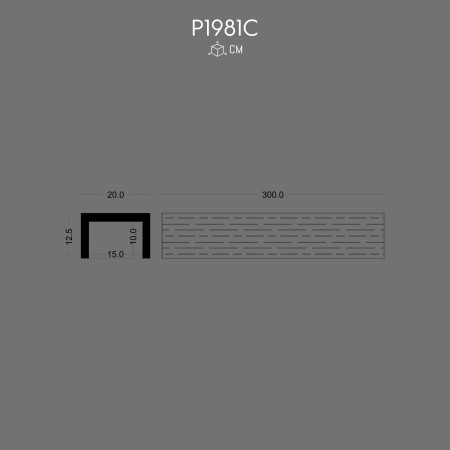 P1981C Polyurethane Wood Beam Decorative Ceiling Design