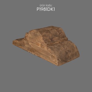 P1981DK1 Wooden Beam Bracket Rustic Log Pattern