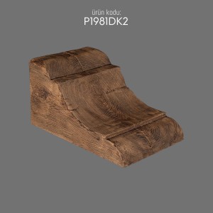 P1981DK2 Wood Beam Bracket Solid Polyurethane Design