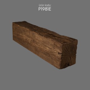 P1981E Polyurethane Wooden Beam for Rustic Ceiling Design