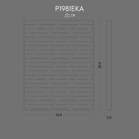 P1981EKA Wood Beam Cover Antique Axe Inspired Design