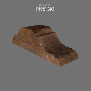 P1981GK1 Wooden Beam Bracket Polyurethane Rustic Design