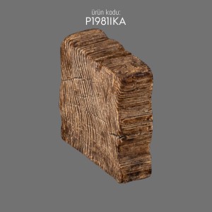 P1981IKA Wooden Beam Cap with Polyurethane Elegance