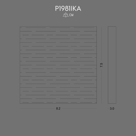 P1981IKA Wooden Beam Cap with Polyurethane Elegance