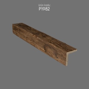 P1982 Polyurethane Wooden Corner Decorative Beam Design