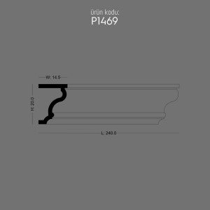 P1469 Polyurethane Architrave (Sill) Models P1469 Polyurethane Molding Elegant Decorative Design