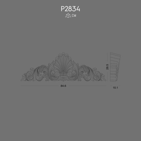 Polyurethane Crown P2834 Elegant Embossed Design for Lasting Interiors