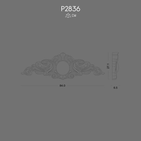 Polyurethane Crown P2836 Decorative Elegance for Living Spaces