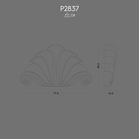 P2837 Crown with Elegant Touches for Interiors