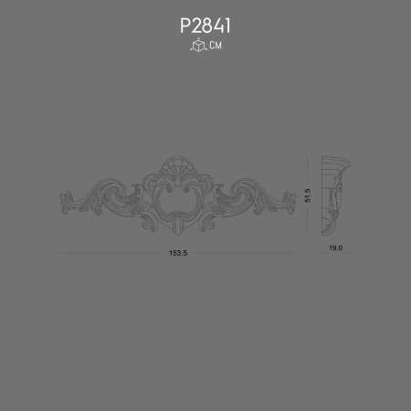 P2841 Crown Polyurethane Decorative Design Classic Ornament