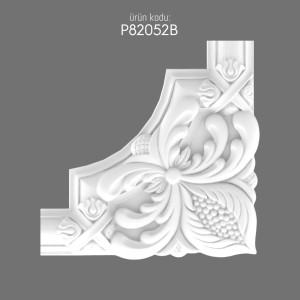 P82052B Decorative Molding Corner Polyurethane Wall Ornament