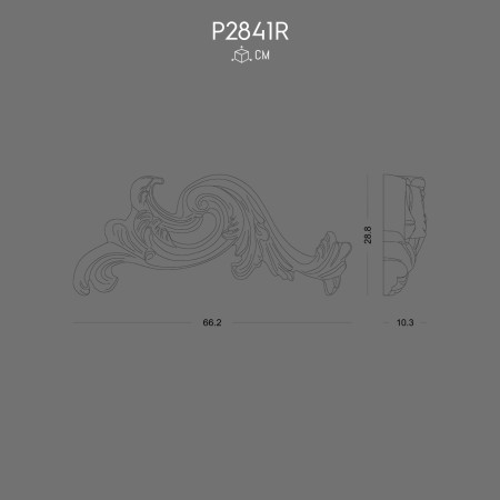 P2841R Decorative Polyurethane Crown Design