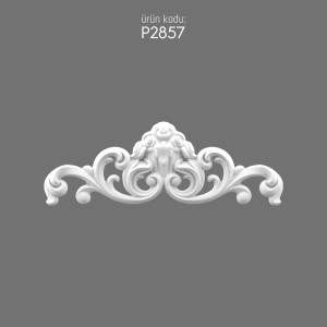 P2857 Polyurethane Crown with Ornamental Motifs