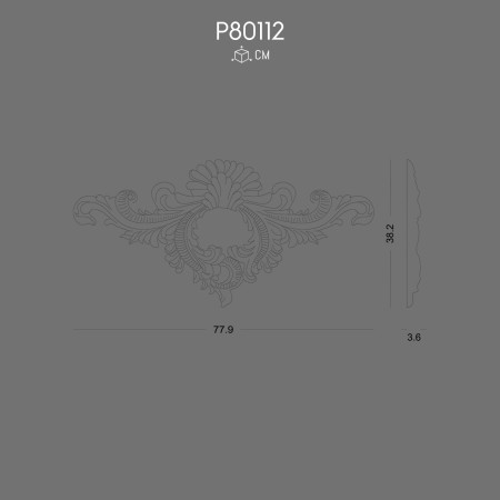 Polyurethane Crown P80112 Decorative Ornamental Design