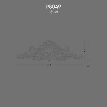 Polyurethane Crown P8049 Decorative Pattern Design