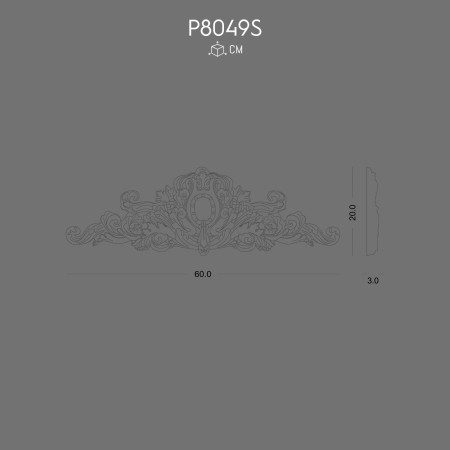 P8049S Crown Models Cut and Paint for Elegant Decoration