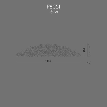 P8051 Polyurethane Crown Decorative Design for Interior Elegance