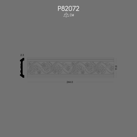 P82072 Decorative Polyurethane Patterned Border