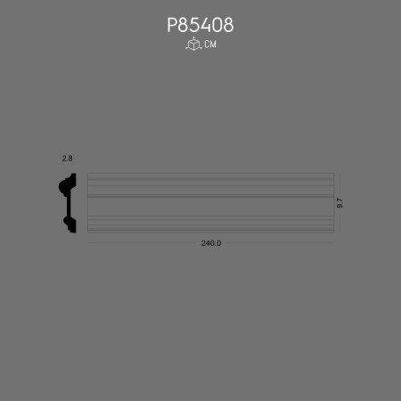 P85408 Flat Border Decorative Wall Trim with Elegant Patterns