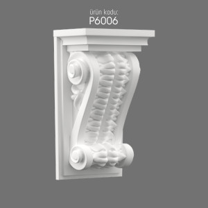 Polyurethane Bracket P6006 Elegant Decorative Textures