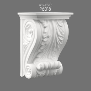 P6018 Polyurethane Bracket for Elegant and Decorative Wall Design