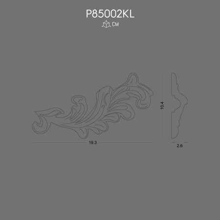 P85002KL Decorative Polyurethane Patterned Cornice Corner