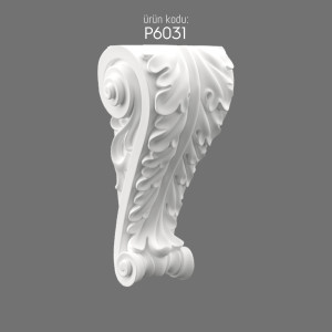 Polyurethane Bracket P6031 with decorative details and long-lasting elegance