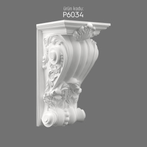 P6034 Polyurethane Bracket Decorative Design and Style Elements
