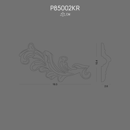 P85002KR Decorative Moulding Corner Polyurethane Wall Ornament