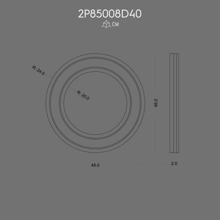 2P85008D40 Polyurethane Straight Molding Corner for Modern Wall Design