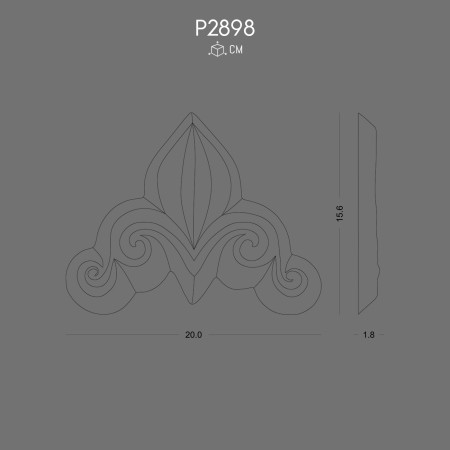 P2898 Decoration Polyurethane Wall Accessory with Elegant Details