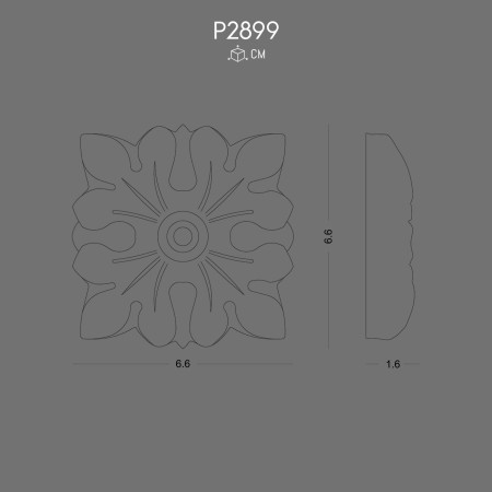 Polyurethane Ornament P2899 Elegant Decorative Design