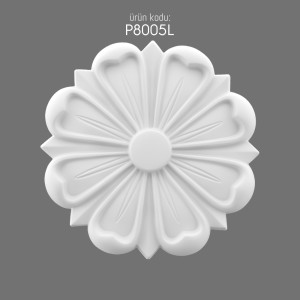 Polyurethane Decoration P8005L Elegant Floral Design