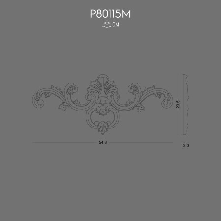 P80115M Polyurethane Decoration Ornament Design