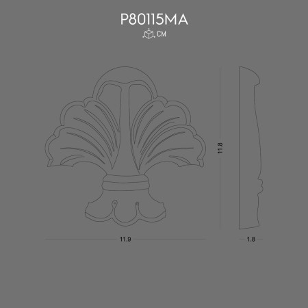P80115MA Polyurethane Ornament Decorative Design