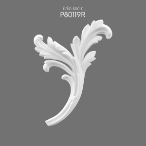 P80119R Decoration Design with Leaf Motif Elegance