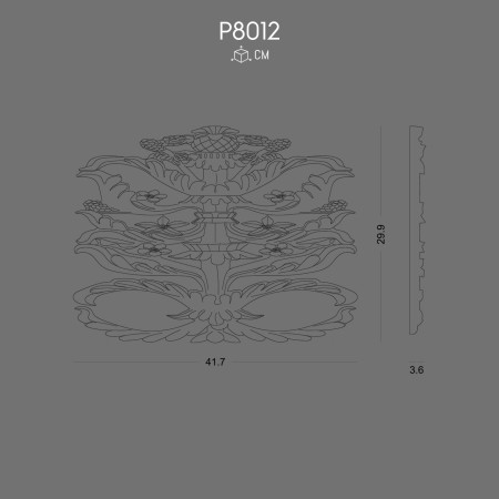 P8012 Polyurethane Decoration for Elegant Interior Design