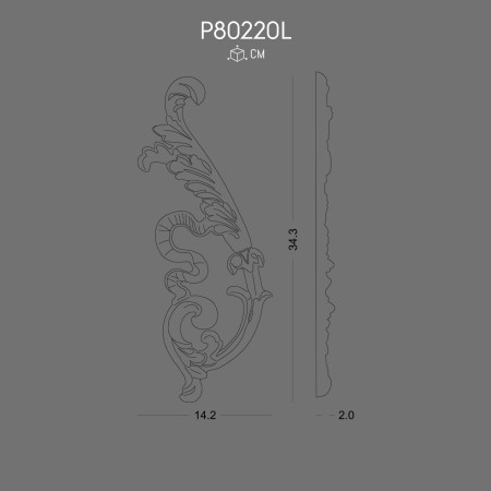 P80220L Decoration Wall Accessory with Elegant Character