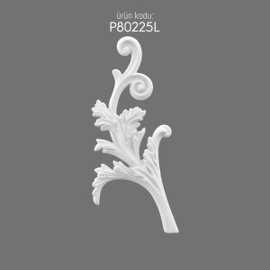 Polyurethane Decoration P80225L with Artistic Motifs and Patterns