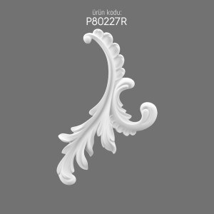 P80227R Polyurethane Decoration Wall Accessory with Elegant Motif