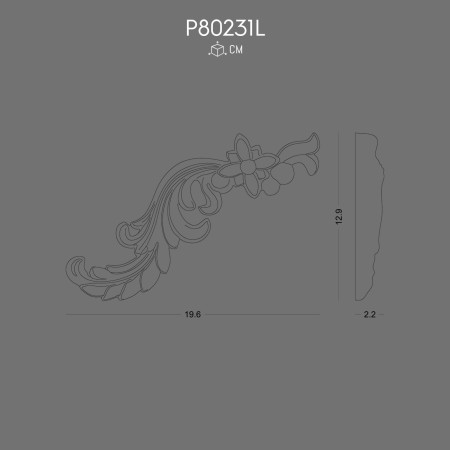 P80231L Decoration Design for Elegant Walls and Ceilings